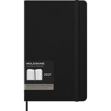【MOLESKINE】2027 Pro 直式週記/ 12M/ 硬殼/ L型/ 黑