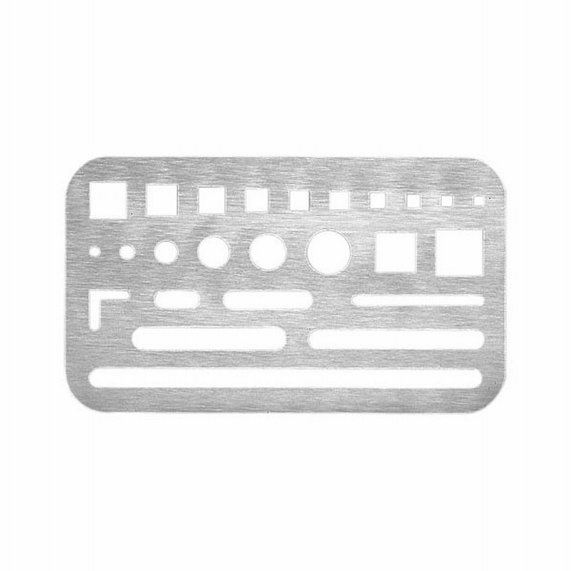 ウチダ ステンレス字消版 B製図 デッサン 消しゴムかけ 部分 ステンレス製 60x102mm 通販 Lineポイント最大0 5 Get Lineショッピング