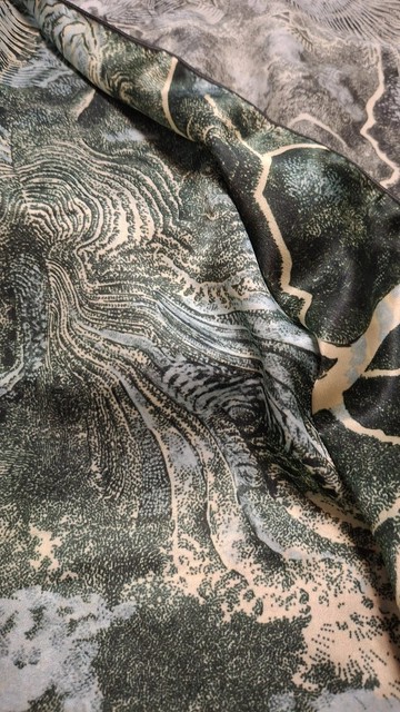 Liuyingchieh The Significant Travel Silk Scarf 絲巾 真絲綢緞
