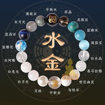 祈福 🙏🏻過香爐 開光 五行好運手鍊補金木水火土五行定製手鍊磁場天然水晶手串平衡手鍊