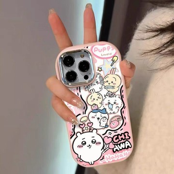 愛心小八烏薩奇適用蘋果防摔可愛保護套iPhone 16 15 14 13 12 11 Promax XR XS 8 7p