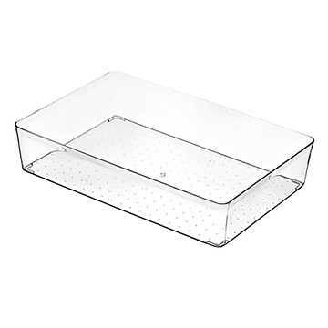 BangJiaShi 幫家適 抽屜收納盒 30.2 x 20 x 6.2cm 2個  透明色  1層