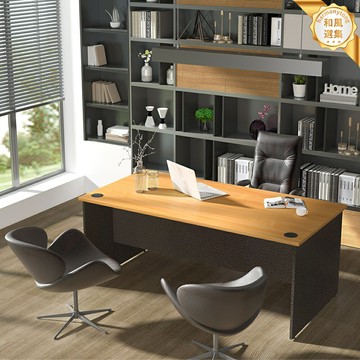 【總裁大氣】老闆桌 辦公桌 大班臺 經理桌 主管桌 簡約現代設計 實木鋼架結構 超大儲物空間 總裁辦公室 經理室主管室