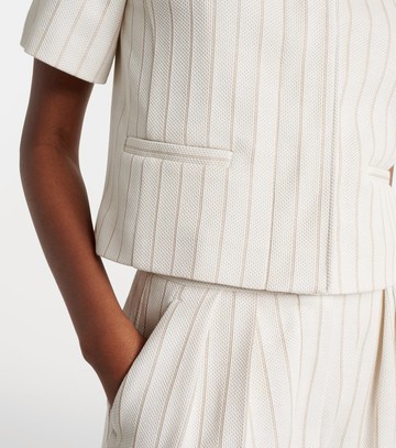 Max Mara Striped cotton jacket