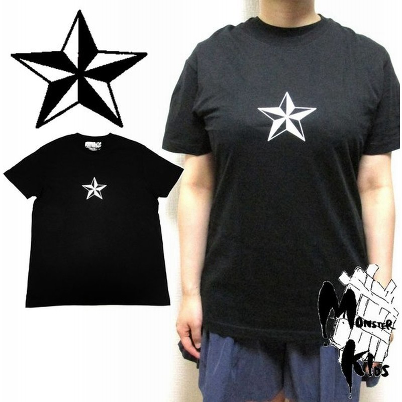 16年ver Tattoo Star タトゥー スター ｔシャツ 男女兼用 T St01 パンク 白星 黒星 Star ホシ 白黒 メンズ レディース ボーイズ ガールズ 流れ星 黒いｔ 通販 Lineポイント最大0 5 Get Lineショッピング