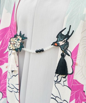 SaibabaEthnique【熱門預購】成雙吉祥和風羽織扣 (3色) 75YZ6101