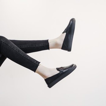 平底小皮鞋夏淺口正裝面試皮鞋職業黑色單鞋舒適久站軟底工作鞋女