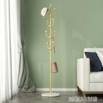 現代北歐簡約大理石衣帽架ins落地臥室衣服架子輕奢掛衣包架家用 年終特惠