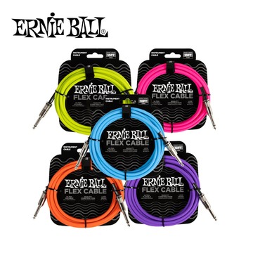 Ernie Ball Cable Flex SS 10ft 樂器導線 P06413 Pink【敦煌樂器】