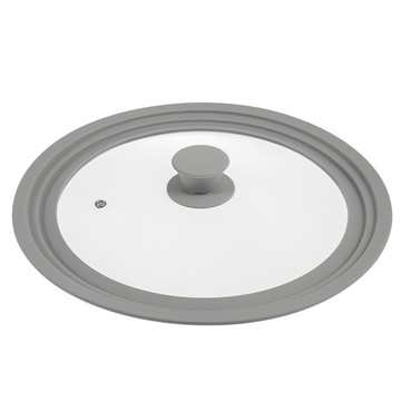 [福利商品]2-10_comet-多用途矽膠玻璃鍋蓋-32-x-32-x-4cm-灰色-1個