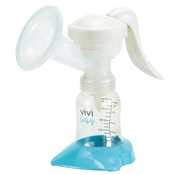 vivibaby 電動 + 手動雙用蘋果機吸乳器 #3900  銀白色  1盒