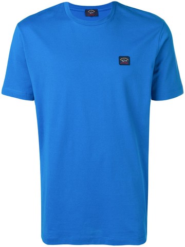 Paul & Shark - logo patch T-shirt - men - Cotton - S - Blue