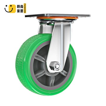 免運 輪子 萬向輪 手推車輪子 剎車輪 米想6寸萬向輪輪子重型耐磨靜音防滑橡膠輪458寸定轉向帶剎車腳輪工廠現貨直銷 全館八折 售後保障 s5620