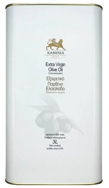 卡米尼KAMINIA 希臘初榨橄欖油3L鐵桶家庭號