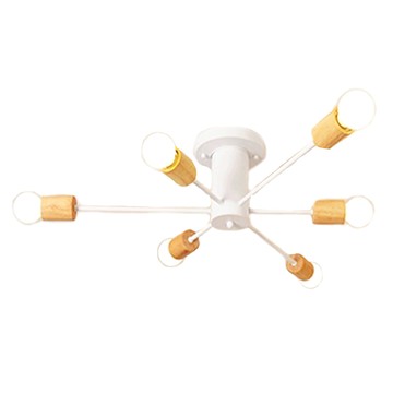 Honey Comb 北歐工業風半吸頂六燈 KC2368-90 72 x 18cm 白色