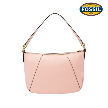 【FOSSIL 官方旗艦館】Skylar 真皮質感 腋下包/斜背包-粉紅色 SHB2656590