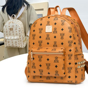 快速出貨  1W人收藏高顏值印花雙肩包書包女2025新款大容量質感百搭流行小紅書背包潮