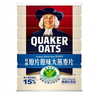 QUAKER 桂格 原片原味大燕麥片  800g  1罐