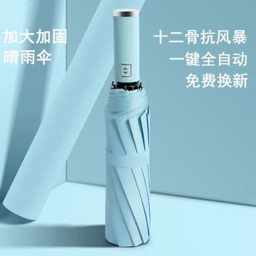 🛵臺灣出貨🛵【1019人好評】全自動雨傘2023新款男女防暴雨加大晴雨兩用太陽傘堅固折疊遮陽傘