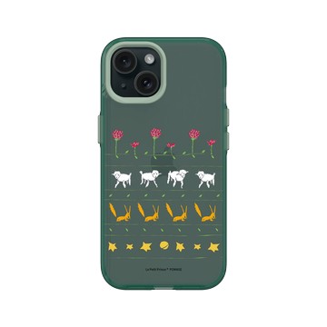 iPhone 15 Clear 憂墨綠 - Le Petit Prince 小王子 - 條紋 - 圖樣