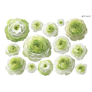 【10月新品4】20-22-0169 裁切紙・拼貼素材 陸蓮花