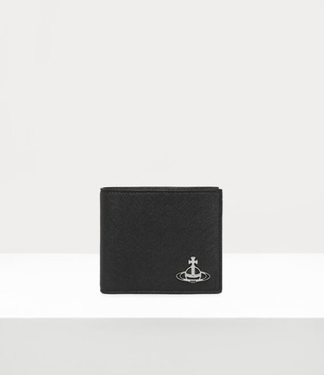 Vivienne Westwood Billfold Wallet Faux Leather Black One Size Men