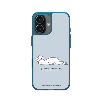 iPhone 17 Clear (相機按鈕) 夜幕藍 - ilovedoodle (Lim Heng Swee) - Rabbit Don't Care 兔子