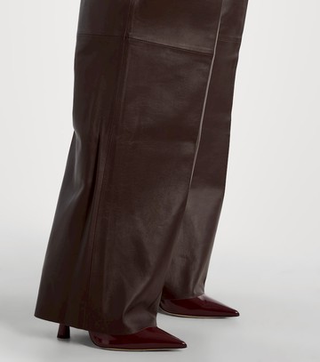 Zimmermann Illustration leather wide-leg pants