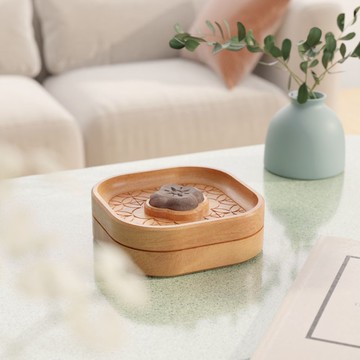 方窗之花 - 擴香飾品收納盒 / 國產材實木製 零錢鑰匙收納