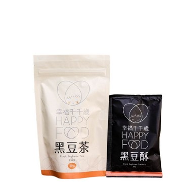 幸福千千歲 產銷履歷黑豆茶 經濟包*2入+涮嘴黑豆酥*2入
