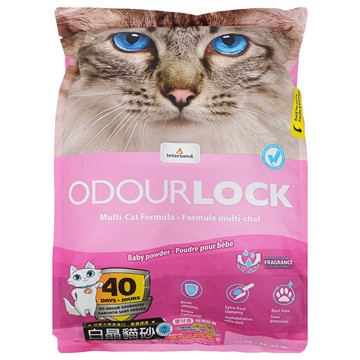 ODOURLOCK白晶貓砂 嬰兒香 40天長效 99.9%無粉塵  12kg  1包