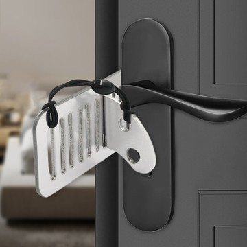 joeki防盜阻門器 防盜鎖 門把鎖 房門鎖 旅行門鎖 阻門器 安全門扣鎖 防盜門 jj0886