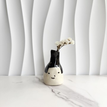 女の子の花瓶  髮量決定人生高度花瓶 / 手捏