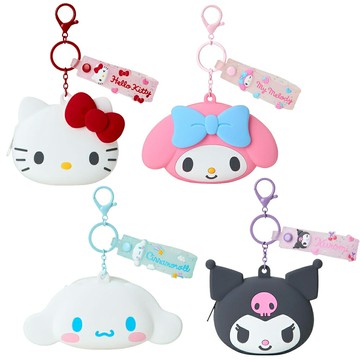 真愛日本 凱蒂貓 kitty 美樂蒂 大耳狗 庫洛米 裝扮 迷你 矽膠 造型包 附扣 零錢包 吊飾 KD83