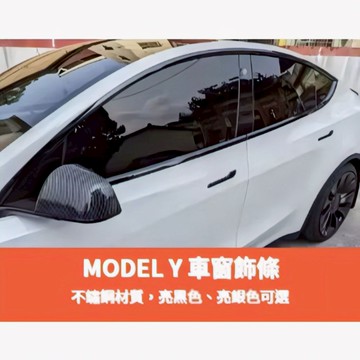 ~歐力斯~特斯拉 Tesla Model Y ModelY 車窗飾條 全車窗飾條 車窗亮條 銀色款 黑色款 10片裝