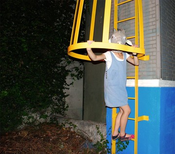 {:::Giraffe 長頸鹿人:::}_基本款素面口袋短版古著牛仔背心裙