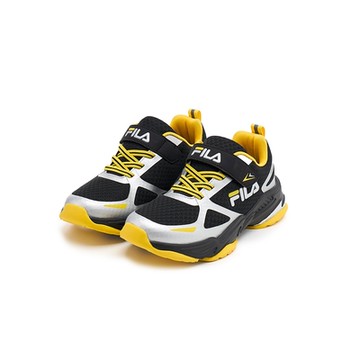 FILA KIDS 大童慢跑運動鞋-黑/銀 3-J704Y-089