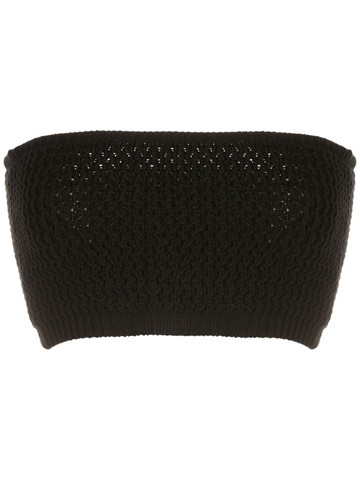Andrea Bogosian - Dax cropped top - women - Cotton - M - Black