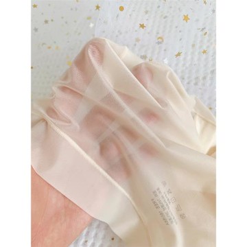 泡芙喵喵冰絲面膜內褲女大碼夏季薄款中腰無痕透氣性感蕾絲蠶絲檔