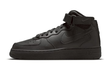 AIR FORCE 1 MID LE GS TRIPLE BLACK