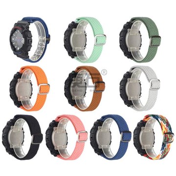 代用卡西歐GM-2100 GA-2100 GA-2110尼龍編織彈力表帶可調大小