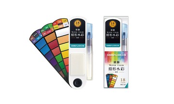 雄獅 扇形水彩 (WCC-01 /18色) (WCC-02 /24色)【APP滿額下單10%點數(單一帳號最高5000點)】1/31止