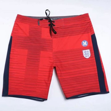 紅色男子足球短褲健體沙灘褲沖浪褲彈力速干Surf Pants游泳褲E787