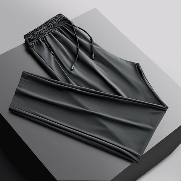 【巴黎精品】現貨+預購 運動褲休閒長褲寬褲緊身褲長褲休閒褲束口褲-涼爽冰絲高彈透氣男褲子6款v1bj13