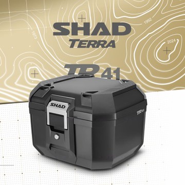 SHAD後行李箱置物箱漢堡箱 TR41經典黑