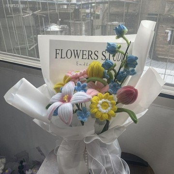 ❀【花中世界】❀成品扭扭鬱金香花束手工創意情人節七夕禮物女友閨蜜媽媽生日禮物
