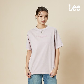 Lee 下擺剪接寬鬆短T 女 粉色 LB502093137✦