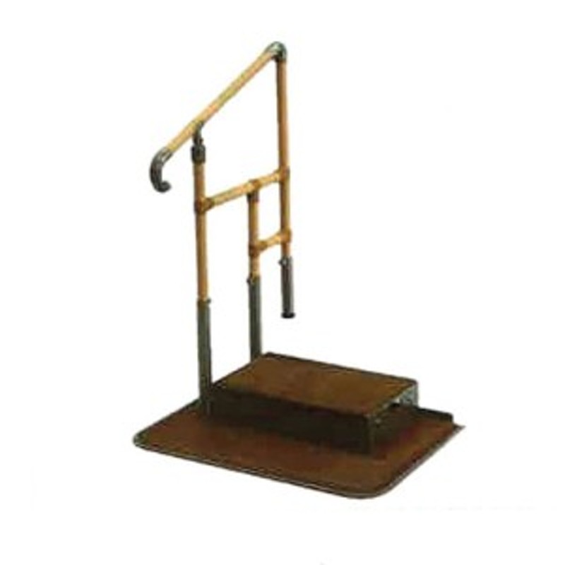 手すり　玄関あがりかまち手すり　両手　ステップ台付き　中古品　2 手すり 玄関あがりかまち手すり 両手 ステップ台付き 中古品 あがり