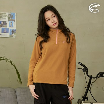ADISI 女半門襟OceanPure溫控消臭抗靜電保暖衣 AL2421042-琥珀黃
