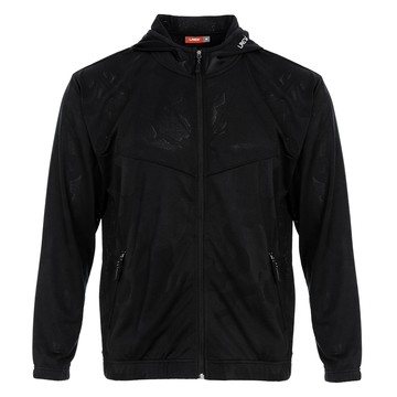 沁涼提花連帽外套-尊爵黑(男265165130)